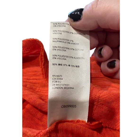 We The Free Free People Tunic Orange Size S - Picture 5 of 13